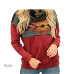 Pull vintage femme à motifs colorés