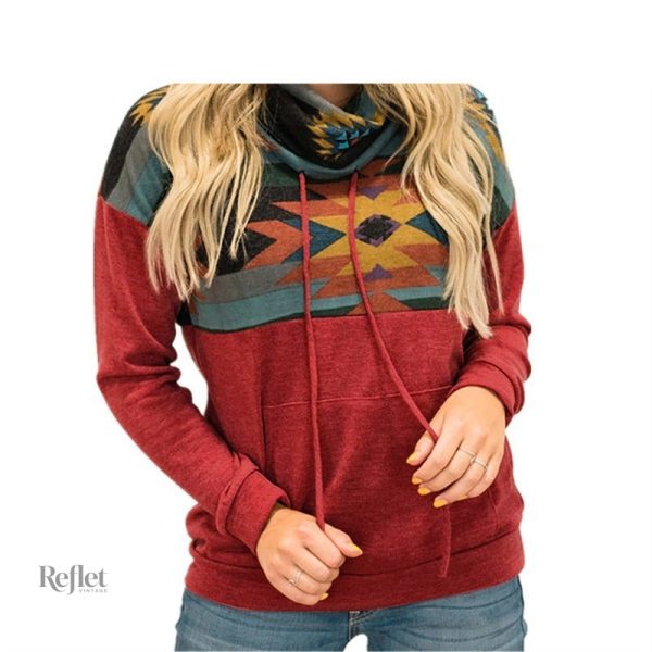 pull-vintage-femme-1 Pull vintage femme à motifs colorés