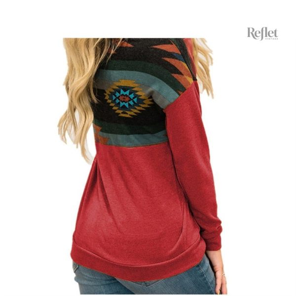Pull vintage avec col rond élégant