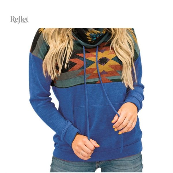 Pull vintage femme à manches longues