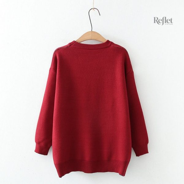 Chic pull vintage femme, design inspiré de l'Angleterre