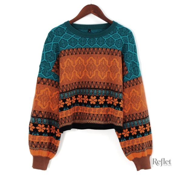 Pull femme vintage, laine douce et confortable pour l'hiver