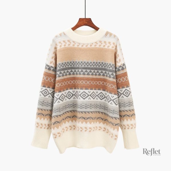 pull-vintage-femme-long-1 Pull vintage long femme en style rétro