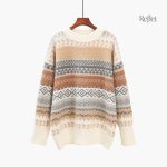 Vêtement chic vintage pour femme, pull long élégant