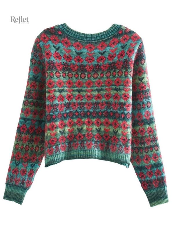 Pull femme tricoté, design vintage et couleurs variées