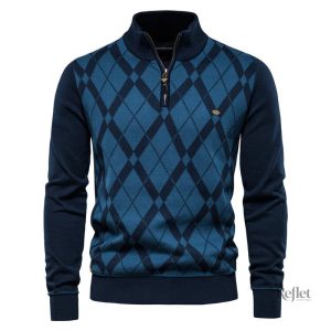 Pull vintage homme en maille douce et stylée