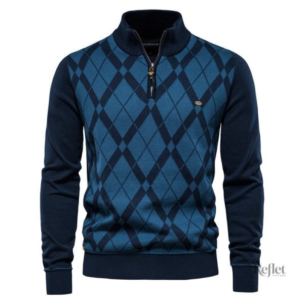 pull-vintage-homme-1 Pull vintage homme en maille douce et stylée