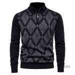 Pull vintage avec textures variées, parfait pour l'hiver