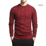 Pull élégant homme gris à col rond