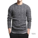 Pull casual homme gris inspiré du vintage