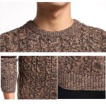 Pull homme gris tendance avec motifs discrets
