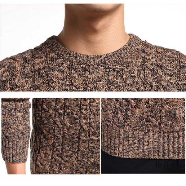 Pull homme gris tendance avec motifs discrets