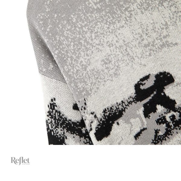Vêtement vintage masculin aux motifs contrastés