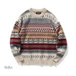 Pull ample pour homme, look vintage et décontracté