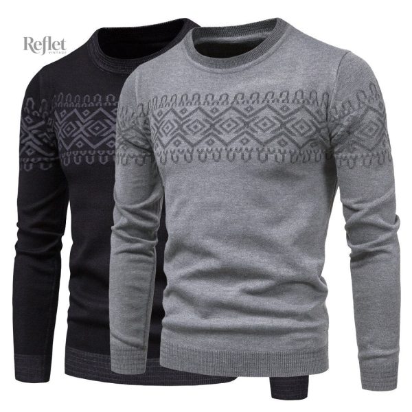 Pull vintage homme avec un design classique et tendance