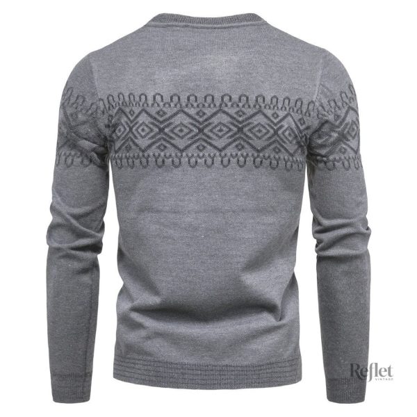 Pull homme vintage à manches longues pour un style unique