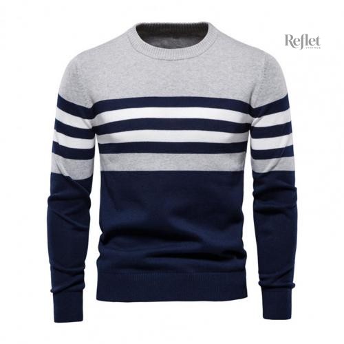 pull-vintage-homme-sans-capuche-1 Pull vintage homme sans capuche en maille douce