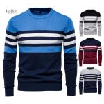 Pull rétro en laine pour homme