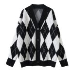 Pull vintage large femme, style décontracté et rétro