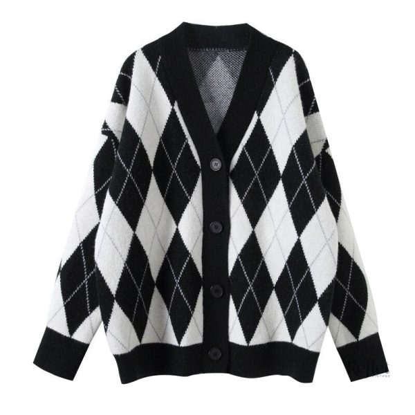 Pull vintage large femme, style décontracté et rétro