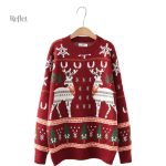 Pull vintage femme motif Noël