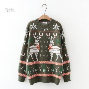Pull féminin vintage pour les fêtes