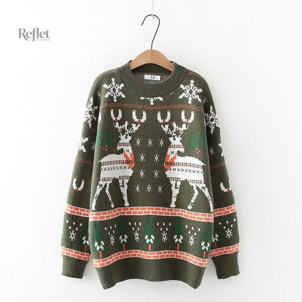 Pull féminin vintage pour les fêtes