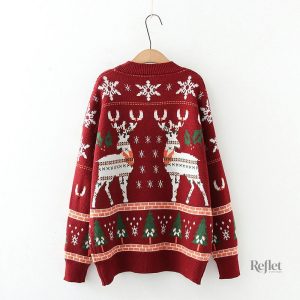 Pull de Noël vintage pour femme