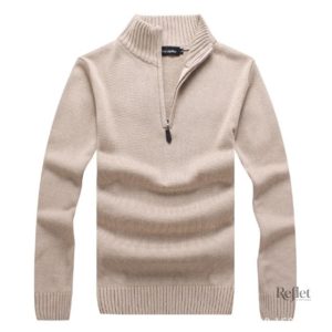 Pull zip ski vintage pour homme