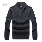 Pull homme style ski rétro avec fermeture éclair