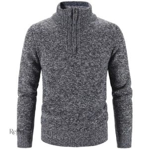 Pull vintage homme à fermeture éclair