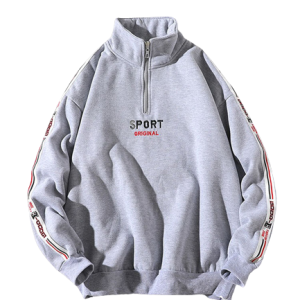 Pull zippé vintage homme, style sportif élégant