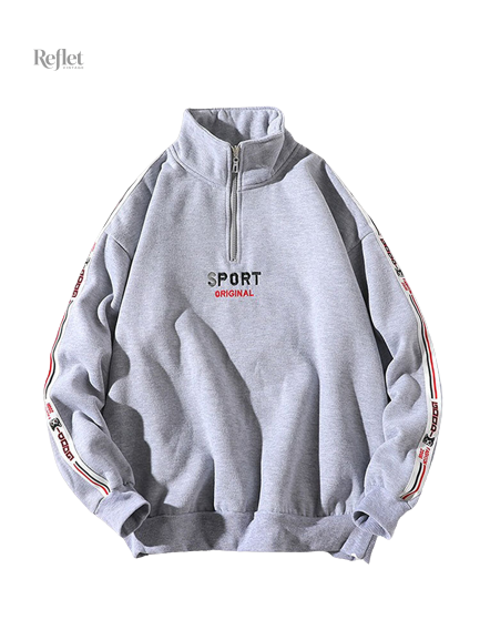 pull-zippe-sport-1 Pull zippé vintage homme, style sportif élégant