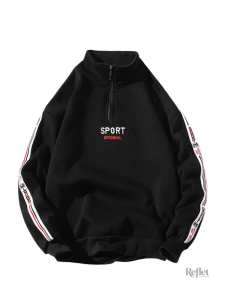 Pull zippé homme, look rétro, confort et praticité
