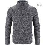 Pull vintage en laine épaisse pour homme