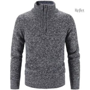 Pull vintage en laine épaisse pour homme