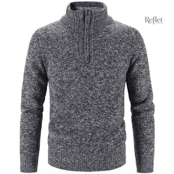 Pull vintage en laine épaisse pour homme