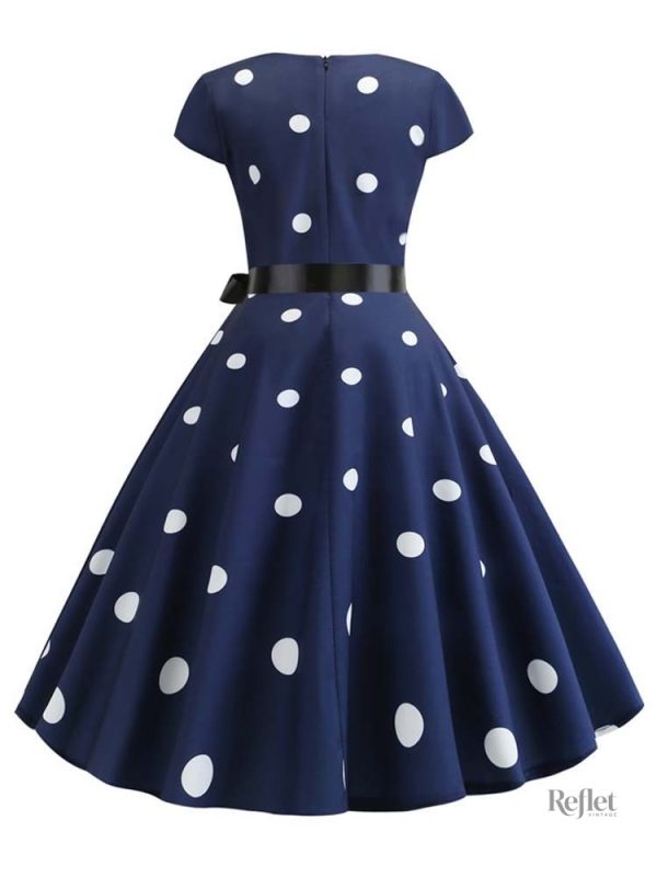 Robe à motifs rétro pour femmes