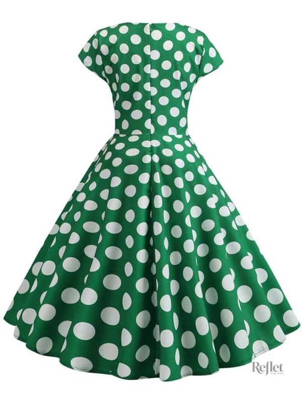 Robe vintage à pois pour événements spéciaux