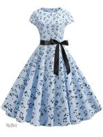 Rétro robe à pois pour un look vintage
