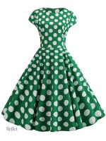 Robe vintage à pois, ambiance années 50
