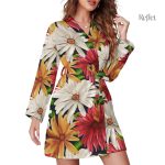 Robe féminine à motifs floraux