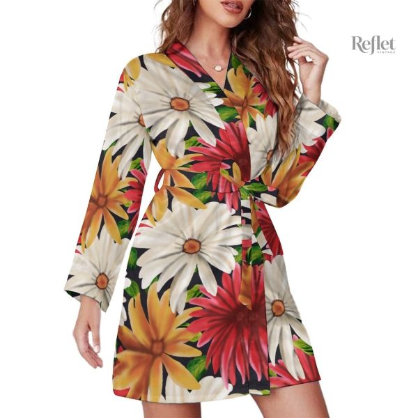 Robe féminine à motifs floraux