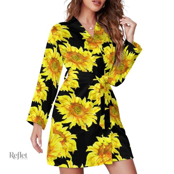 Robe avec motifs floraux