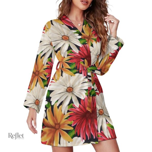 Robe colorée à motifs, inspiration vintage 70