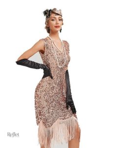Robe à paillettes style années 20