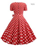 Robe vintage à pois, esprit rétro des années 70