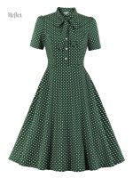 Robe à pois style années 40
