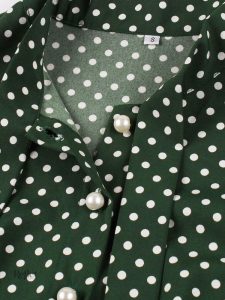 Robe vintage à pois, esprit rétro des années 40