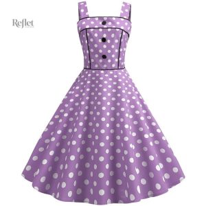 Robe à pois vintage année 50